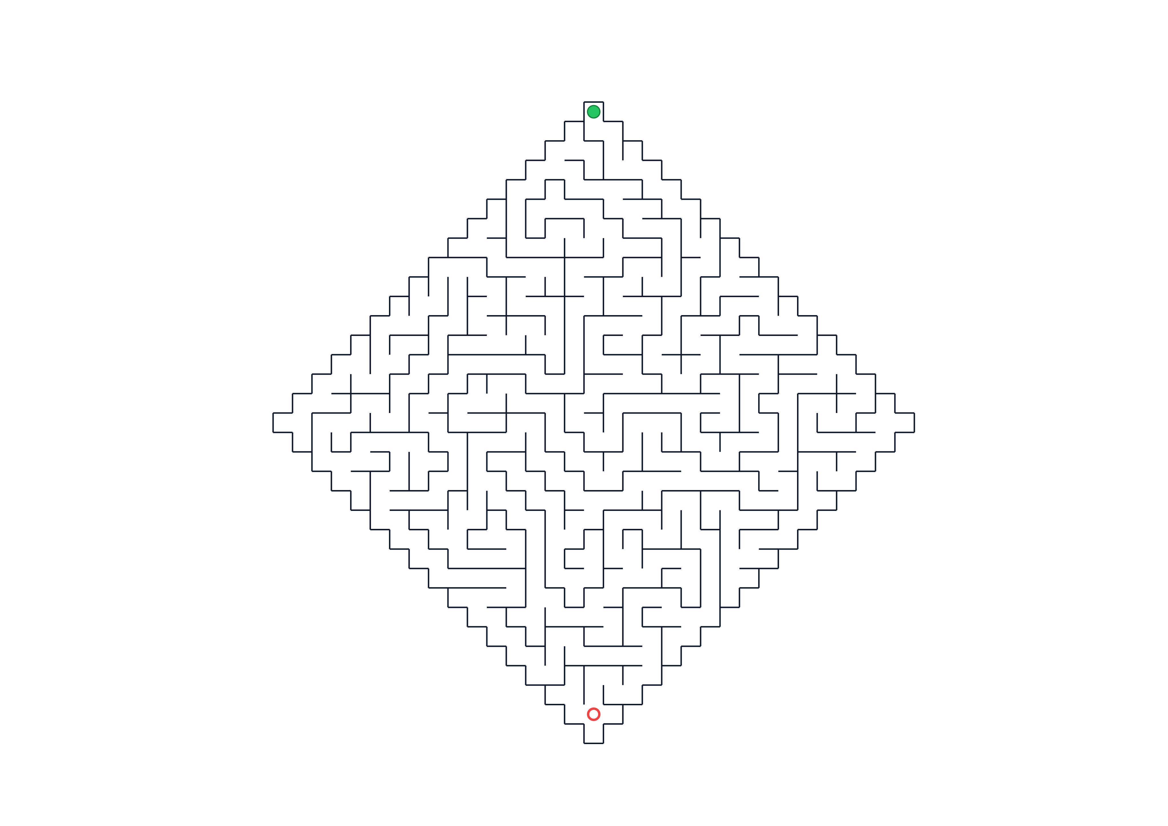 Hard Diamond Maze Printable Worksheet Preview