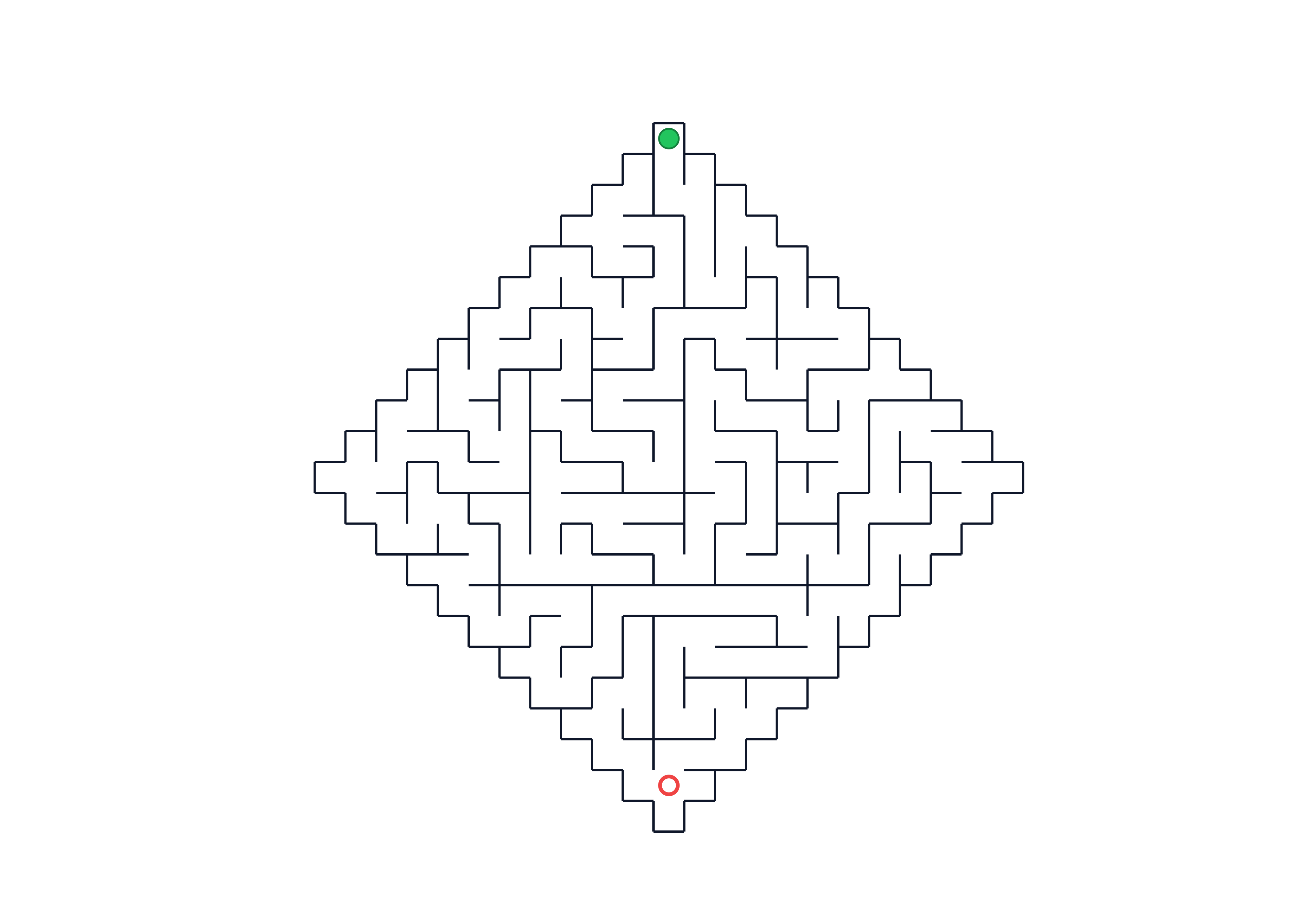 Medium Rhombus Labyrinth Worksheet Preview