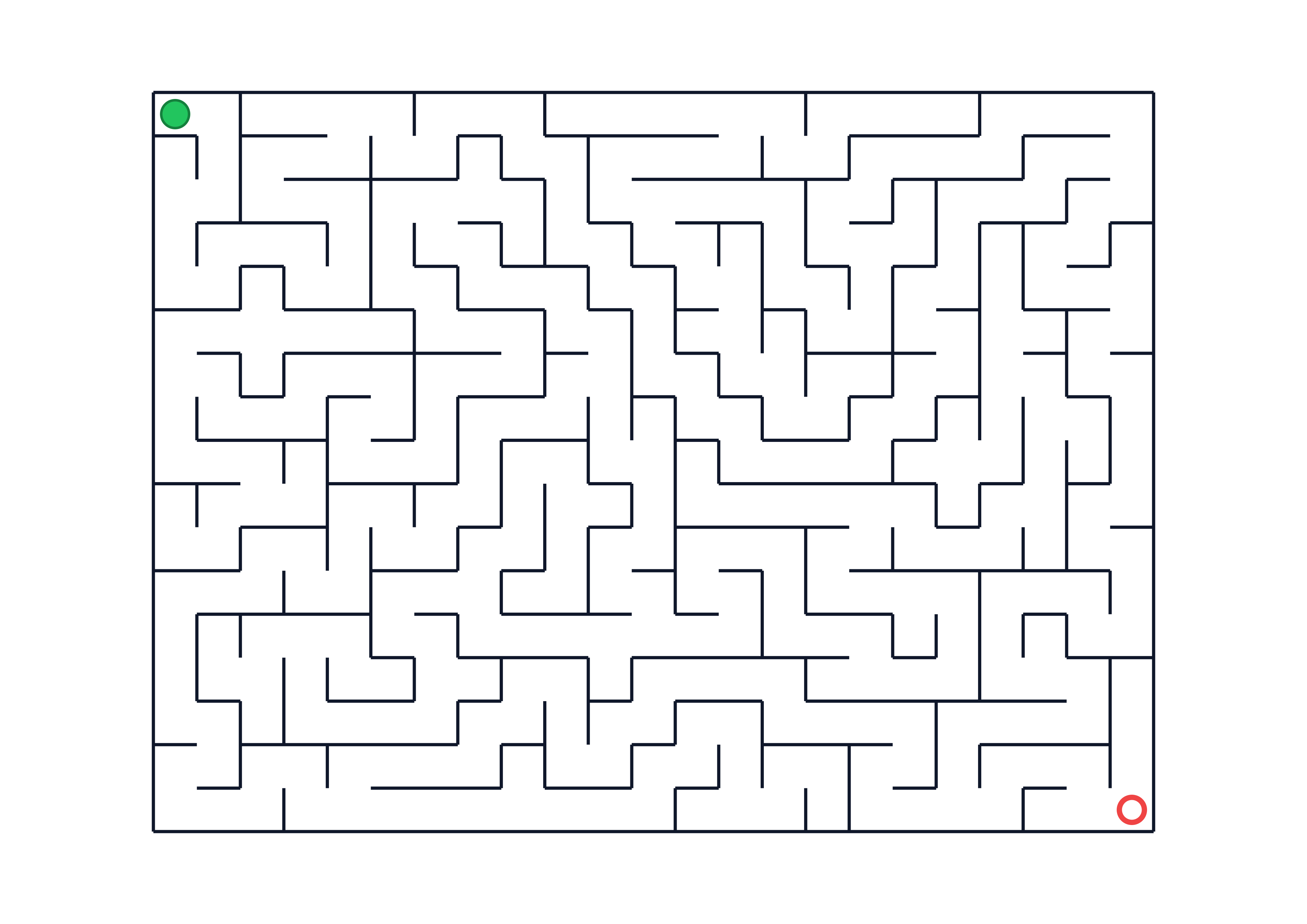Hard Rectangle Maze Printable Worksheet Preview