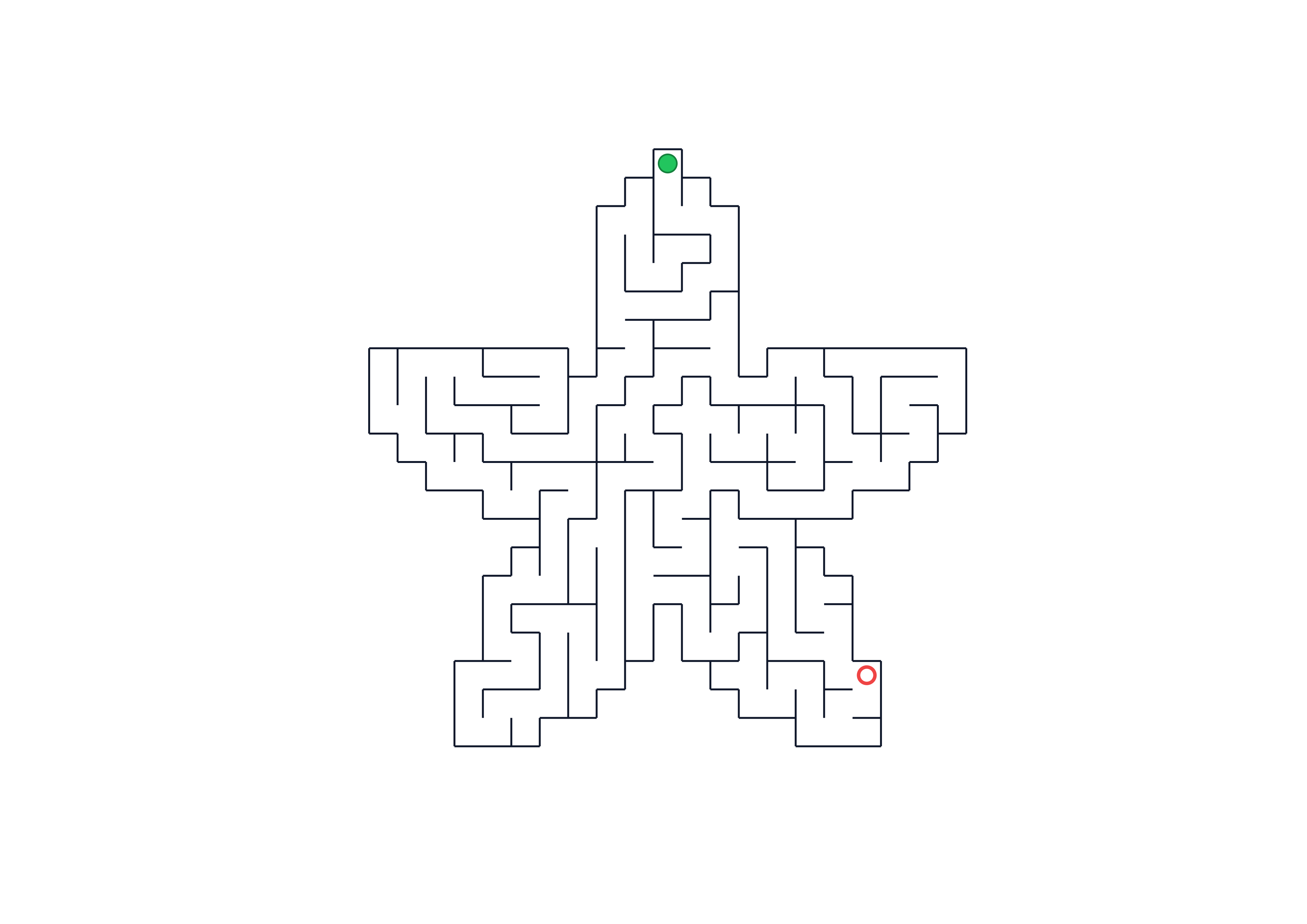 Medium Star Labyrinth Worksheet Preview