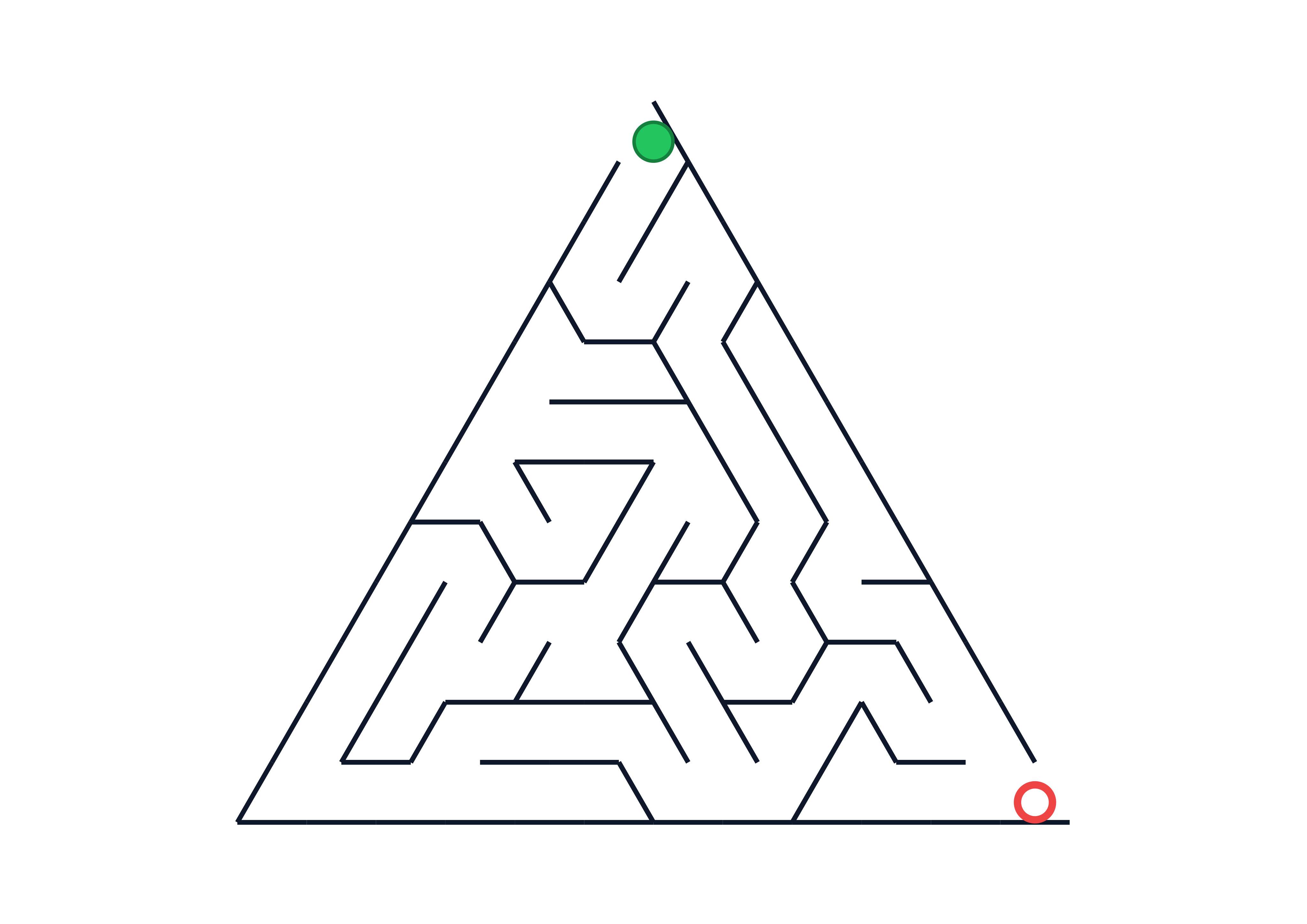Medium Triangle Labyrinth Worksheet Preview